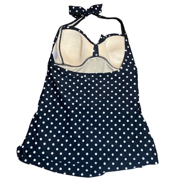 Merona one piece swim dress swimsuit size Large pinup vibes - Picture 2 of 3